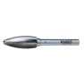 Bahco H1025M06 10 mm x 25 mm Spezialfräser aus Hartmetall für Metall, Flammenform, Mittel 20 TPI 6 mm - 1