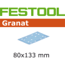Festool Accessoires 497130 Schuurstroken Granat STF 80x133 P180 GR/10 - 1