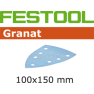 Festool Accessoires 497142 Schuurbladen Granat STF DELTA/7 P240 GR/100 - 1