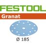 Festool Accessoires 497186 Schuurschijven Korrel 120 Granat 100 stuks STF D185/16 P120 GR/100 - 1