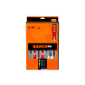 Bahco B220.027 Isolierter BahcoFit Schraubendreher-Satz mit 2-Komponenten-Griff, mit 150 V bis 250 V Spannungsprüfer, VDE-zertifiziert - 7-teilig - 1