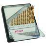 Bosch Grün Zubehör 2607010539 13tlg. Robust Line Metallbohrer-Set HSS-TiN, 135° (Titan-Beschichtung) 1,5; 2; 2,5; 3; 3,2; 3,5; 4; 4,5; 4,8; 5; 5,5; 6; 6,5 mm, 135° - 1