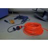 Brennenstuhl ProfessionalLINE 9162250200 professionalLINE Verlängerungskabel IP44, 25m Kabel in orange H07BQ-F 3G2,5, BGI 608 - 2