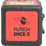 Futech 008.03-TNLEVEL10 Dice 3 Linienlaser + Toolnation Wasserwaage 10 cm - 8