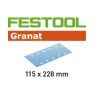 Festool Accessoires 498953 Schuurstroken Granat STF 115x228/10 P320 GR/100 - 1