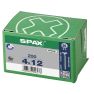 SPAX 1081010400123 Universalschraube 4 x 12 mm Vollgewinde, Senkkopf, Phillips Z2 - 200 Stück - 2