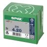 SPAX 1081010400203 Universalschraube 4 x 20 mm, Vollgewinde, Senkkopf, Phillips Z2 - 200 Stück - 2