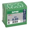 SPAX 1081010500203 Universalschraube 5 x 20 mm, Goldgewinde, Senkkopf, Phillips Z2 - 200 Stück - 3
