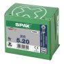 SPAX 1081010500203 Universalschraube 5 x 20 mm, Goldgewinde, Senkkopf, Phillips Z2 - 200 Stück - 2