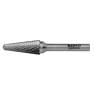 Bahco L1225M06 12 mm x 25 mm Rotorfräser aus Hartmetall für Metall, Rundkegelform, Mittel 24 TPI 6 mm - 1