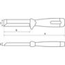 Bahco SB-2448 Hoch belastbares Multi-Stemmeisen mit gummiertem Griff, 25 mm – Einzelhandelsverpackung SB-2448 - 3