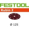 Festool Accessoires 499102 Schuurschijven Rubin 2 STF D125/90 P60 RU/10 - 1