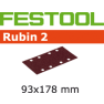 Festool Accessoires 499065 Schuurstroken Rubin 2 STF 93x178/8 P120 RU/50 - 1