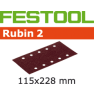 Festool Accessoires 499034 Schuurstroken Rubin 2 STF 115x228/10 P120 RU/50 - 1