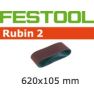Festool Accessoires 499151 Schuurband Korrel 80 Rubin 2 10 stuks BS105/620x105-P80 RU/10 - 1