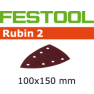 Festool Accessoires 499135 Schuurbladen Rubin 2 STF Delta/100x150/7 P80 RU/50 - 1