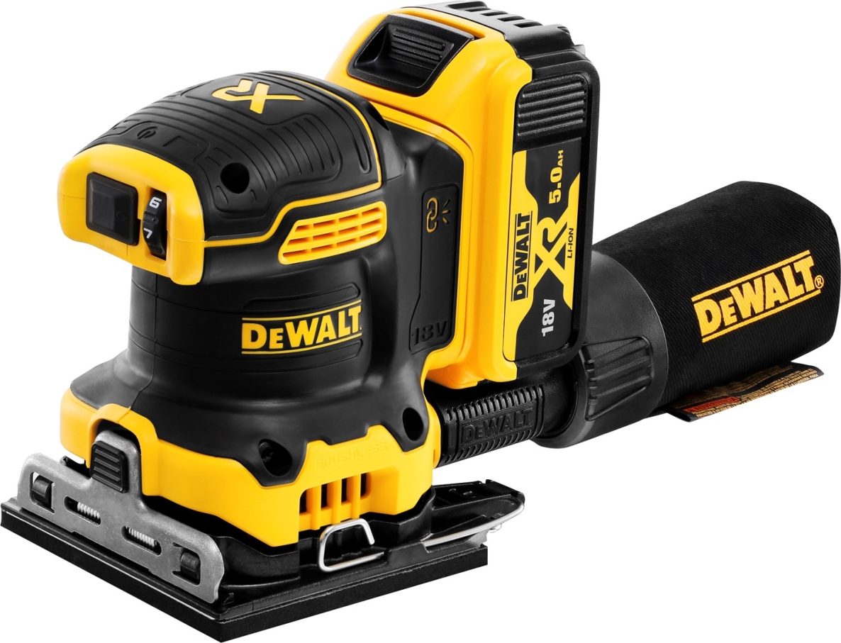 DeWalt DCW200P2-QW Schnurloser Exzenterschleifer 18V 5.0Ah Li-ion