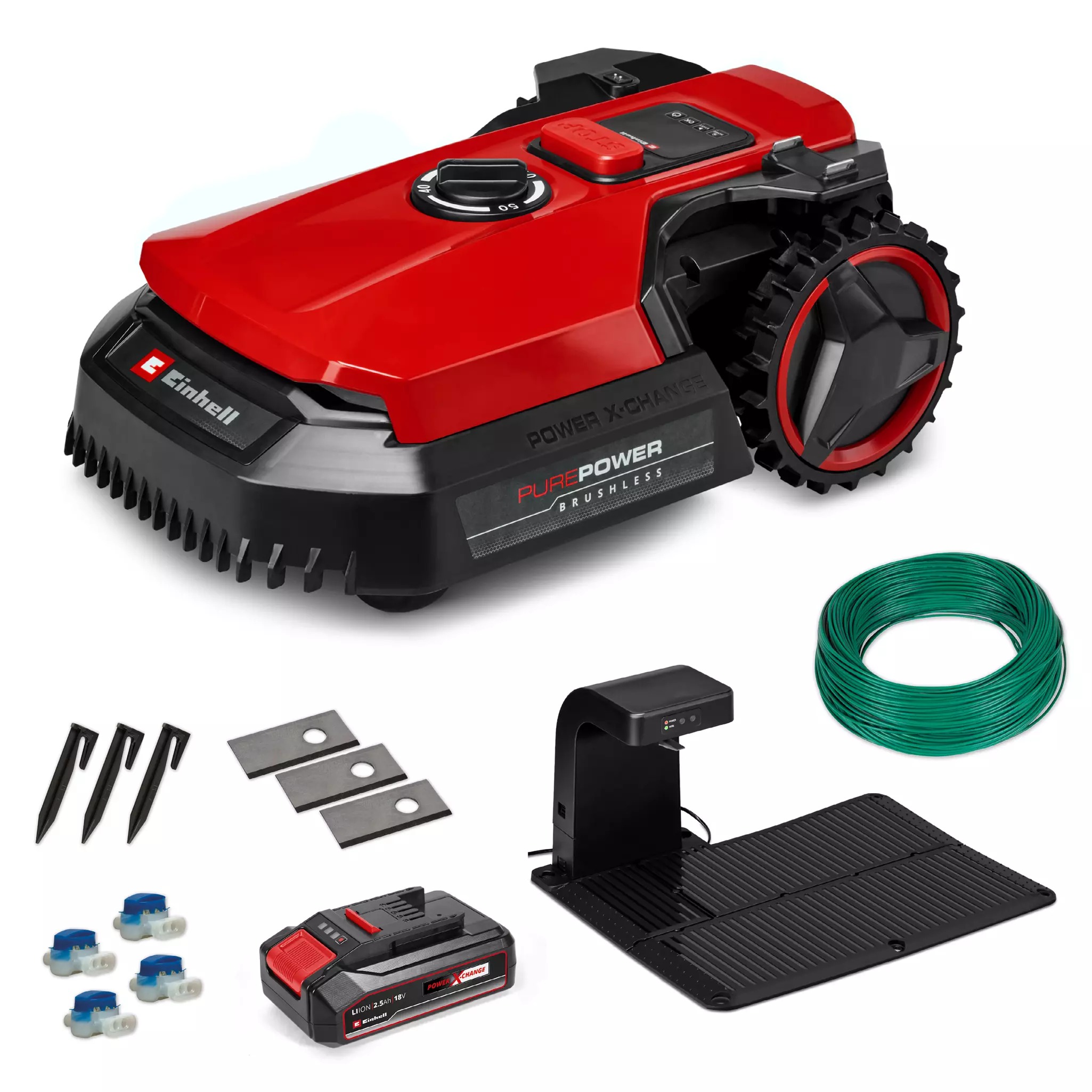 Einhell 3413935 FREELEXO 500 Li Kit Mähroboter inkl. 2,5 Ah im Karton