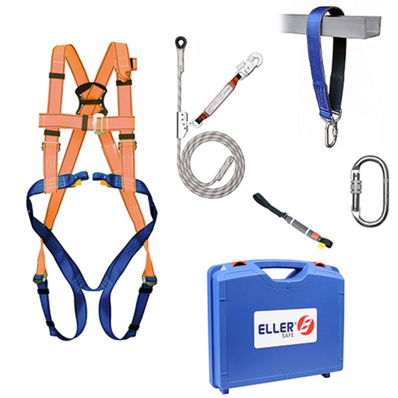 ELLERsafe FP-SET-HD-BASIC Fallschutzset Schrägdächer Basic Größe M-XL