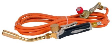 Express 6073 Gasbrenner Sanitär-Set Griff, Schlauch 4,75 m und Zünder einstellbar auf 4 bar