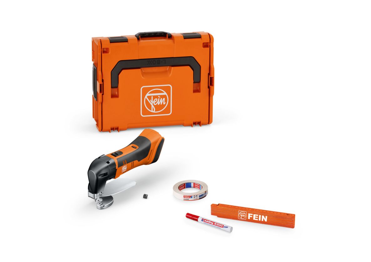 Fein 71300662000 ABLS 18 1.6 E AS Accu-Blechschere Basis-Set bis 1,6 mm exkl. Akku und Ladegerät im L-BOXX-Koffer