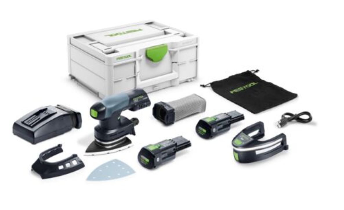 Festool 578848 DTSC 400 3.0 I-Plus Akku-Deltaschleifer 2x 18V 3.0Ah Akku und Schnellladeger&auml;t im Koffer