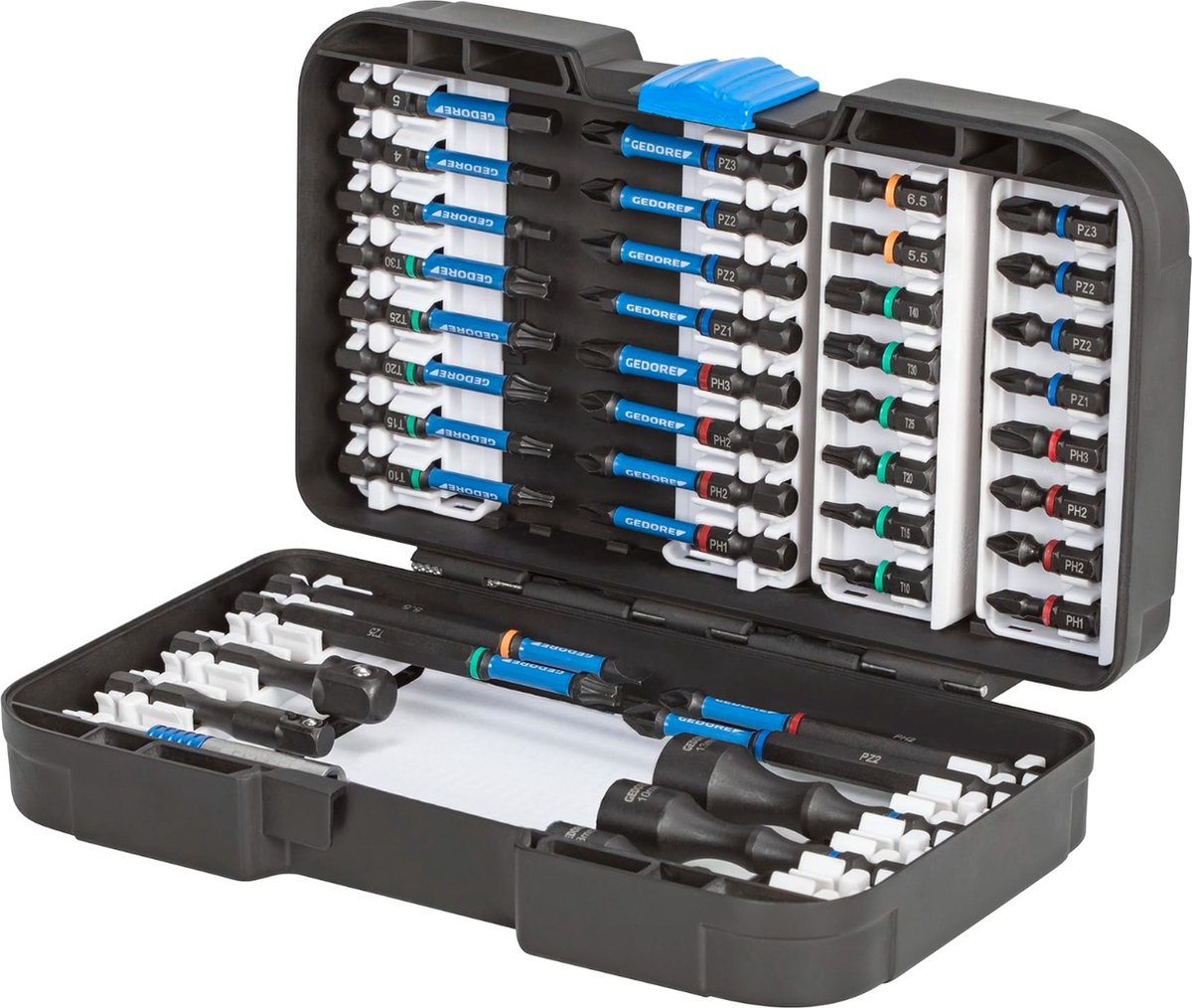 Gedore 3100316 666-042 TORSION BIT-SET 42-teilig