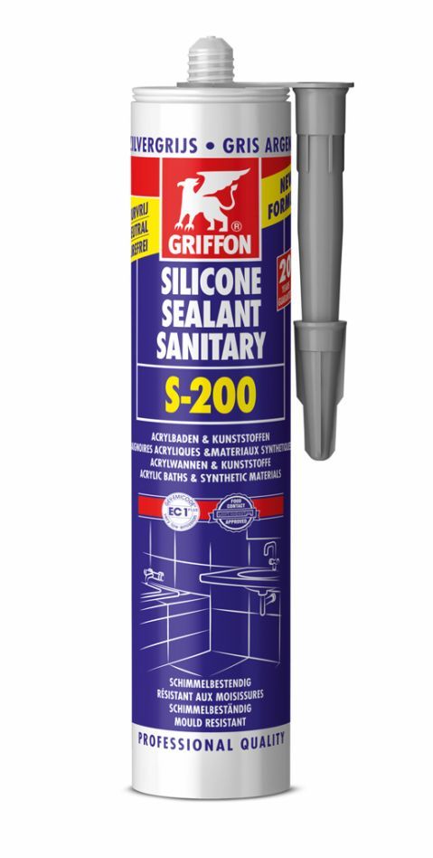 Griffon 6315513 Silikon Sanitaire S-200 300 ml silbergrau