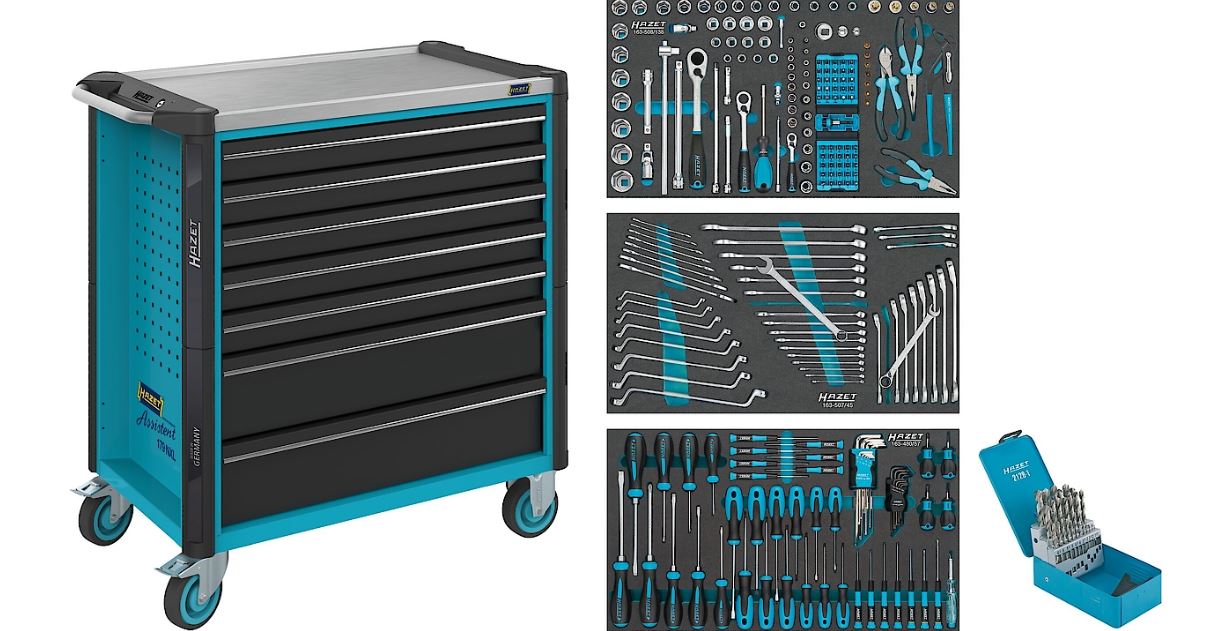 Hazet 179NXL-7/265 Werkzeugwagen gefüllt 265-teilig