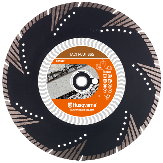 Husqvarna 579816520 Tacti-Cut S65 Schleifmittel 350 x 25,4 mm Nass und trocken