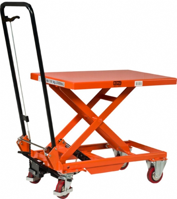 Rema 3460015 HT-15 manueller mobiler Hubtisch 700 x 450 mm 150 kg