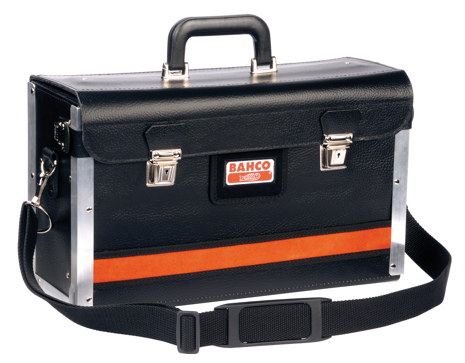 Bahco 4750-FOLTC-1 Vornöffnender Lederwerkzeugkoffer, 440 mm × 210 mm × 260 mm