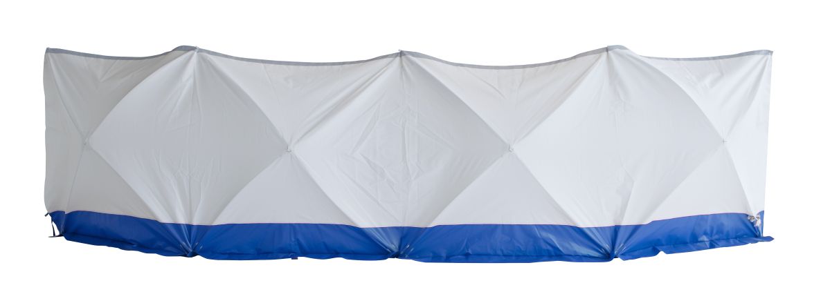 KARSTEN 500952 Safety Screen Abschirmung weiß/blau 7,20 Meter