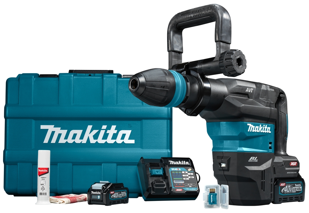 Makita HM001GM205 Akku Stemmhammer sds-max 9.4J 40V 4.0 Ah Li-ion
