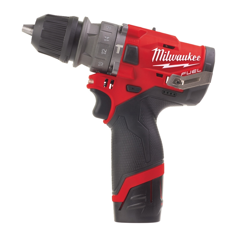 Milwaukee 4933464136 M12 FPDX-202X Akku-Kompaktbohrmaschine 12V 2.0Ah