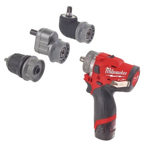 Milwaukee 4933464138 M12 FPDXKIT-202X Kompakt-Akkubohrmaschine 12V 2.0Ah