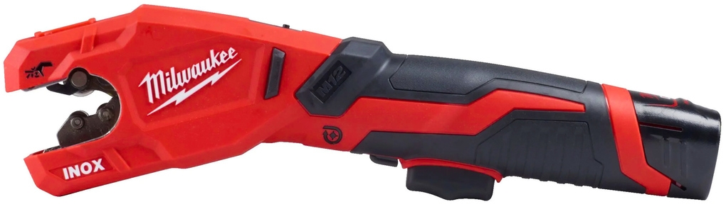 Milwaukee 4933479242 M12 PCSS-202C Raptor Akku-Rohrabschneider Edelstahl 12V 2.0Ah Li-Ion