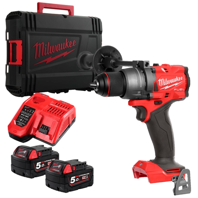 Milwaukee 4933479863 M18 FDD3-502X Bürstenloser Akkuschrauber 18V 5.0Ah in HD-Box