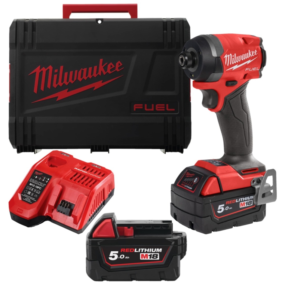 Milwaukee 4933479865 M18 FID3-502X Bürstenloser 1/4" Sechskant-Schlagschrauber 18V 5.0Ah in HD-Box