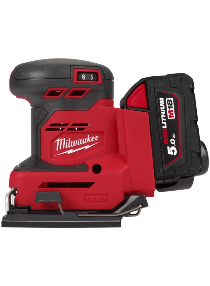 Milwaukee 4933479967 M18BQSS-502B Exzenterschleifer 18V 5.0Ah Li-Ion