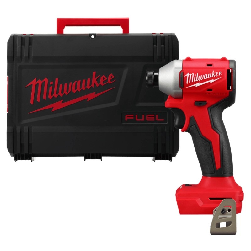 Milwaukee 4933492842 M18 BLIDR-0X Bürstenloser 1/4" Sechskant-Schlagschrauber 18V ohne Akku und Ladegerät in HD-Box