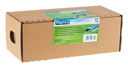 Rapid 40107759 C75 Wein-Ringklammer Stahl  6.000 St.