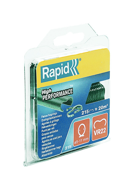 Rapid 40108802 VR22 Zaun-Ringklammer grün  215 St.