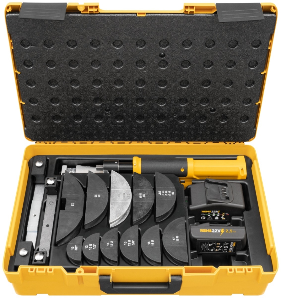 Rems 153418 R220 153418 Hydro-Swing Akku Rohrbieger 22V Set 10-12-14-15-16-17-18-20-22-25/26-32
