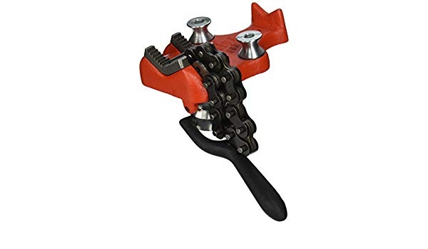 Ridgid 40180 BC4A Kettenrohrschraubstock, Spannschraube unten, 1/8"-4"