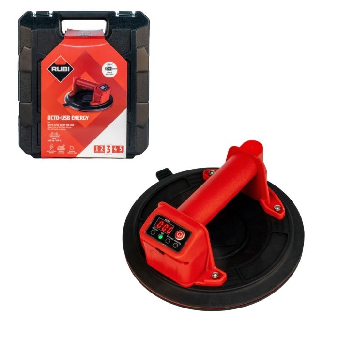 Rubi 66967 Octo-USB Energy Akku Vakuumheber 3.6V 2Ah und Ladeger&auml;t im Koffer