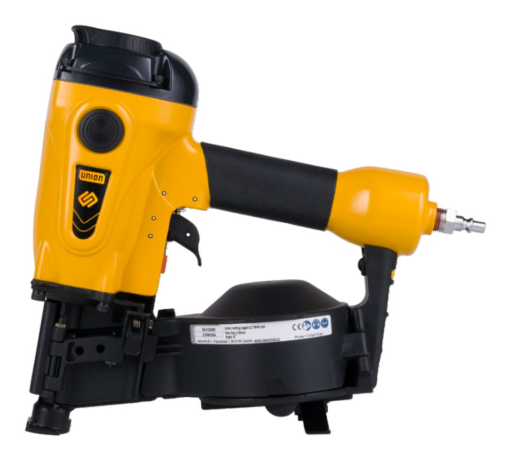Union 3AH/IZ45R Pneumatisch roofingtacker IZ-nagels 19-45mm