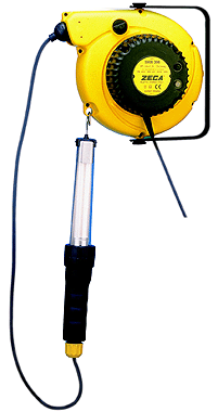 Zeca 800176 5907/328/230V Federkabeltrommel mit Brenner und Transformator 15 mtr 230 Volt