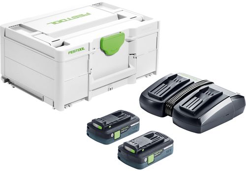 Festool Zubehör 577109 Energie-Set SYS 18V 2x4.0/TCL6 DUO-2 x Akku und Ladegerät im Systainer